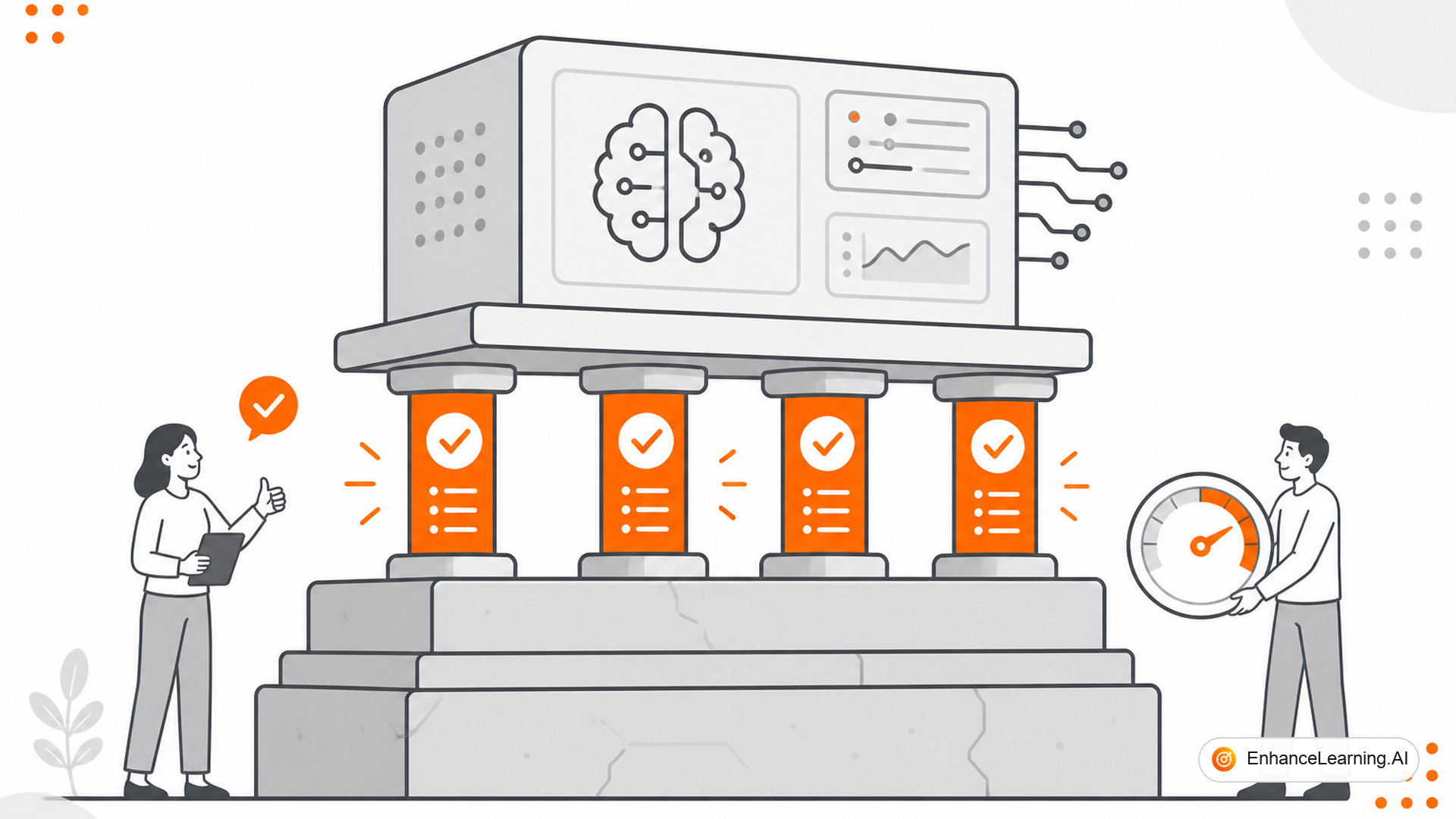 Why Evals Are the Foundation of Trustworthy AI-Native Systems — cover illustration | EnhanceLearning.AI
